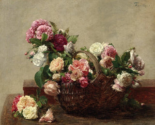 rosenkurv - Henri Fantin-Latour — visning af kunstværket