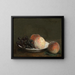 Pærer og druer i en skål af porcelæn - Henri Fantin-Latour — indrammet kunstværk på væggen