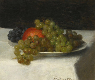 Æbler og druer - Henri Fantin-Latour — visning af kunstværket
