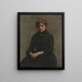 Portrait af en kvinde - Henri Fantin-Latour — indrammet kunstværk på væggen