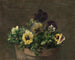 Pensées i pot - Henri Fantin-Latour — visning af kunstværket