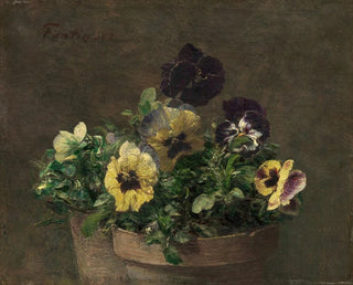 Pensées i pot - Henri Fantin-Latour — visning af kunstværket