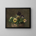 Pensées i pot - Henri Fantin-Latour — indrammet kunstværk på væggen