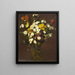 Dronningemargeritter og forskellige blomster i en vase - Henri Fantin-Latour — indrammet kunstværk på væggen