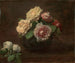 Roser i en skål - Henri Fantin-Latour — visning af kunstværket