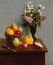 naturtro til blomster og frugt - Henri Fantin-Latour — visning af kunstværket
