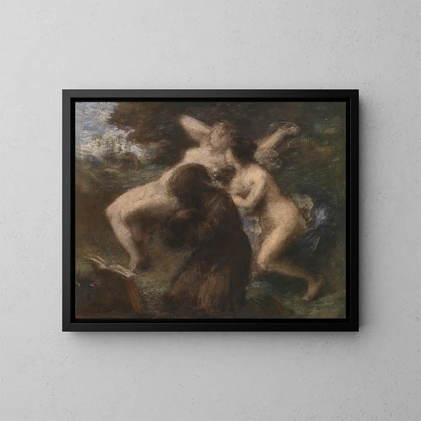La Tentation de saint Antoine - Henri Fantin-Latour — indrammet kunstværk på væggen