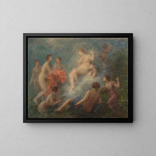 Toilette de Vénus - Henri Fantin-Latour — indrammet kunstværk på væggen