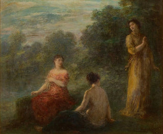 Tre nymfer nær en kilde - Henri Fantin-Latour — visning af kunstværket