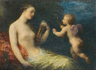 Venus og Cupido - Henri Fantin-Latour — visning af kunstværket