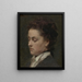 Victoria Dubourg, hustruen til kunstneren - Henri Fantin-Latour — indrammet kunstværk på væggen