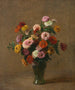 Zinnias - Henri Fantin-Latour — visning af kunstværket