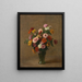 Zinnias - Henri Fantin-Latour — indrammet kunstværk på væggen