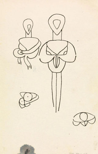 Henri GaudierBrzeska - Four Studies for Two Figural Designs.webp