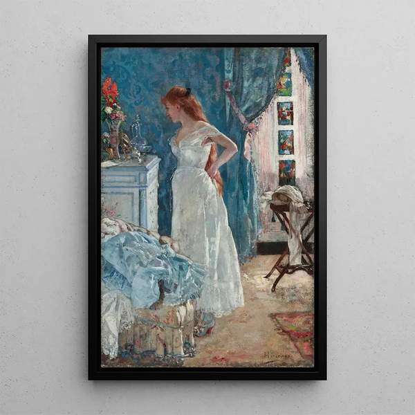 La Toilette - Henri Gervex — indrammet kunstværk på væggen
