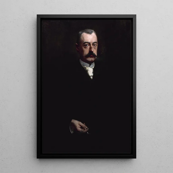 Portrait af Pierre Waldeck-Rousseau 1846-1904 politiker - Henri Gervex — indrammet kunstværk på væggen
