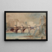 Le Pont-Neuf et la berge du quai de Conti - Henri Jean Baptiste Lévis — indrammet kunstværk på væggen