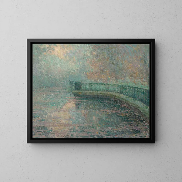 La balustrade de Londres - Henri Le Sidaner — indrammet kunstværk på væggen
