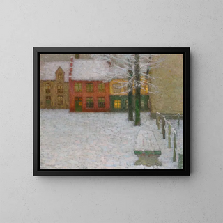 La neige - Henri Le Sidaner — indrammet kunstværk på væggen