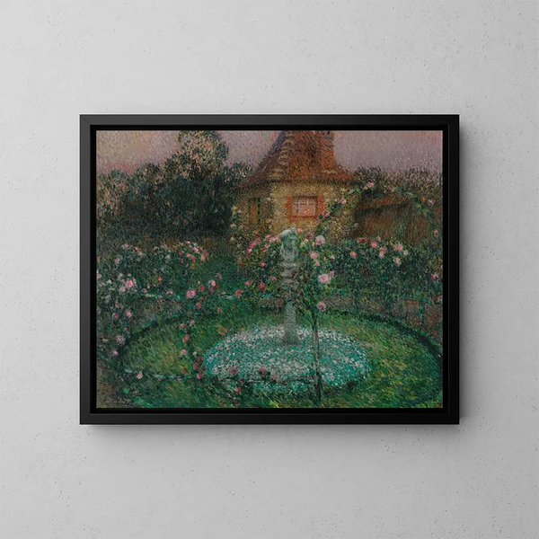 Le pavillon de Gerberoy - Henri Le Sidaner — indrammet kunstværk på væggen