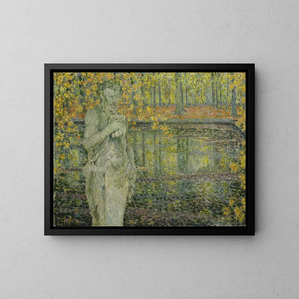 Le Vieux Faune - Henri Le Sidaner — indrammet kunstværk på væggen