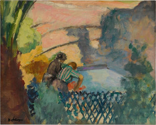 To kvinder ved vasken - Henri Lebasque — visning af kunstværket