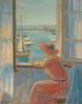 foran vinduet Île d'Yeu - Henri Lebasque — visning af kunstværket