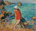 Nono ved havkanten - Henri Lebasque — visning af kunstværket