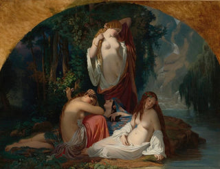 Les Baigneuses - Henri Lehmann — visning af kunstværket