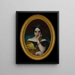 Portrait af Clémentine, Mme Alphonse Karr - Henri Lehmann — indrammet kunstværk på væggen