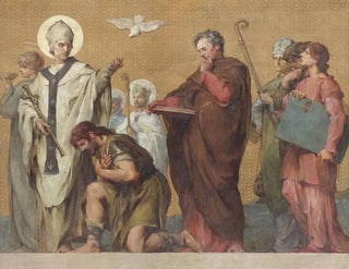 Procession carolingienne - Henri Léopold Lévy — visning af kunstværket