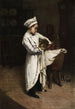 køkkenpigen - Henri Louis Aimé Pottin — visning af kunstværket