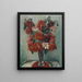 Dahlias - Henri Manguin — indrammet kunstværk på væggen
