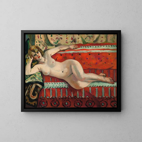 L'odalisque Grenouillette - Henri Manguin — indrammet kunstværk på væggen