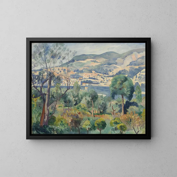 Rade de Villefranche - Henri Manguin — indrammet kunstværk på væggen