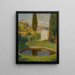 Bassin ouest du Parc de Marquayrol avec vue sur l'atelier d'Henri Martin - Henri Martin — indrammet kunstværk på væggen