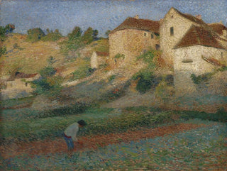 Binage i en have i Labastide-du-Vert - Henri Martin — visning af kunstværket