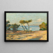 Bord de Mer aux Pins - Henri Martin — indrammet kunstværk på væggen