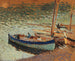 Bouquet de blåklokker og både i havnen - Henri Martin — visning af kunstværket