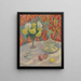 Dahlias au soleil - Henri Martin — indrammet kunstværk på væggen