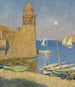 La Tour de Collioure lever de lune - Henri Martin — visning af kunstværket