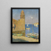 La Tour de Collioure lever de lune - Henri Martin — indrammet kunstværk på væggen