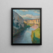 La Vallée du Lot nær Saint-Cirq-Lapopie - Henri Martin — indrammet kunstværk på væggen