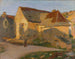 La gamle hus ved de sidste stråler - Henri Martin — visning af kunstværket