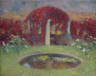 Le Bassin et la tonnelle - Henri Martin — visning af kunstværket