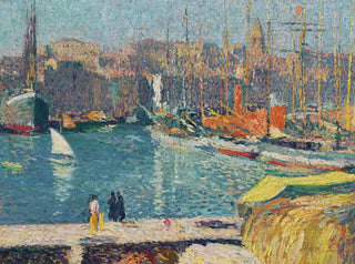 Le Vieux-port de Marseille - Henri Martin — visning af kunstværket