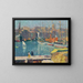 Le Vieux-port de Marseille - Henri Martin — indrammet kunstværk på væggen