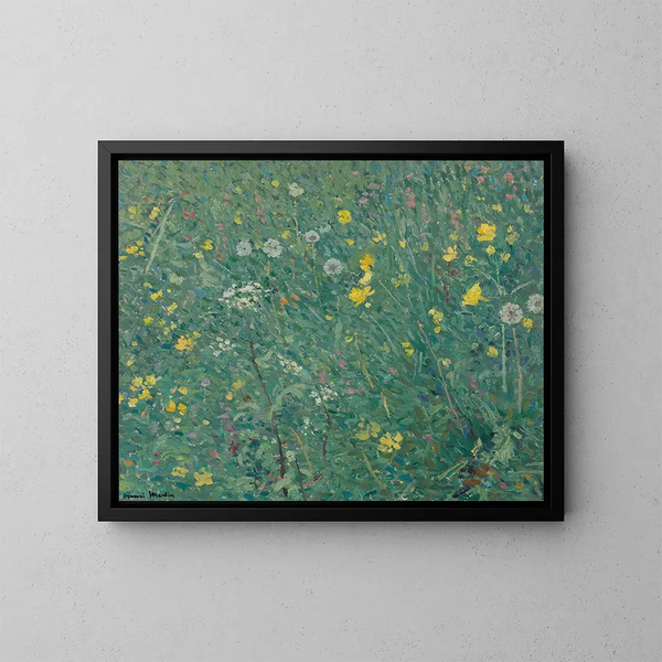Les Fleurs - Henri Martin — indrammet kunstværk på væggen