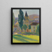 L'église de Labastide-du-Vert - Henri Martin — indrammet kunstværk på væggen