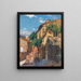 Maisons à Collioure - Henri Martin — indrammet kunstværk på væggen